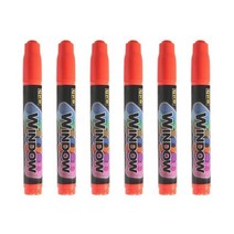 CKS 윈도우마카 소형, 오렌지, 6개입