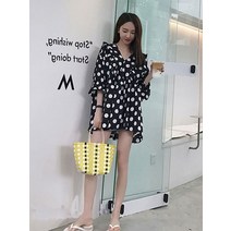 여성 여름 데이트룩 투피스 상의 스커트 세트 출산복 정장 드레스 탑 그물 레드 외국