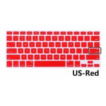 키보드 스킨 루프 포인트 키스킨 soft for macbook air 24, 우리 빨강