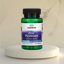 Swanson 스완슨 징크 아연 피콜리네이트 부모님선물 명절선물 직장인선물 22mg 60캡슐 5팩