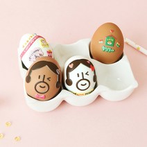 그레이스벨 2022년 부활절 달걀 데코 꾸미기 (든든뽀송) 계란 스티커 포장, 1개, SN_든든스티커_04