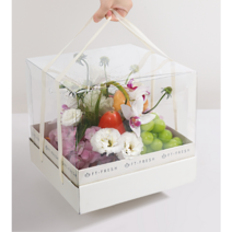 (신상) 투명 케이스 과일 플라워 상자 플라스틱 꽃선물상자, 투명 케이스 과일상자