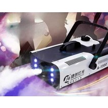 LED 스모크 머신 무대 연출 특수효과 연기, (리모컨+유선제어)1500W컬러풀+오일2병