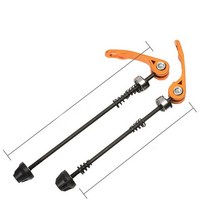자전거 쓰루 액슬 샤프트 MTB 퀵릴리스 휠 허브 꼬치 퀵 릴리스 볼트 레버 로드 산악 키트 1 쌍 ~ 내구성 교체 부품, Black rod Gold