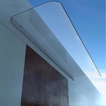 창문 차양 캐노픽스 농막 차면시설 테라스 비가림 막, 50x80cm 완전투명 정면설치