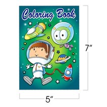 ArtCreativity 아동용 미니 외계인 컬러링 북 20개 팩 4가지 디자인의 작은 색상 소책자 아동용 할로윈 파티 선물 남아 및 여아용 우주 선물 가방 필러