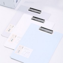 델리 커버 클립보드 레포트 화일 A4 72500, 블루, 4개