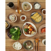 조약돌 2인 식기세트 12p, 크림