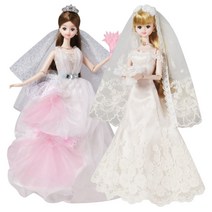 결혼식 소꿉놀이 웨딩드레스 신부미미 상황극 5세 혼자놀기 DOLL 4세 모델, 엘레강스