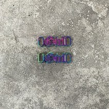 DIY 글자 신발끈 벨트 장식 운동화 키트 1 쌍 금속 레이스 스포츠 액세서리