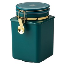 THINER 커피보관용기 1.1L 배기 밸브 밀폐용기, 블루 1.1L