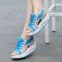 5CM 마사이신발 발볼넓은운동화 키높이 엄마 편한 신발 쿠션 오픈토 샌들
