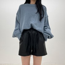 엘 레더 숏 밴딩 팬츠