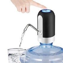 20리터 생수통 자동 급수기 디스펜서 USB 충전 펌프 캠핑용 소풍, 검은색