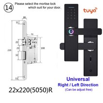 유리문도어락 출결관리 지문인식 강화도어도어락 raykube wifi 전자 록 with tuya app 원격생체 스마트 카드암호키 잠금 해제 fg5 plus h4, 협력사, 22x220R 5050