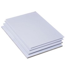 폼보드 제작 폼포드 보드롱 압축 스티로폼 우드락 5개 세트 diy pvc 시트 화이트 시트 diy 모델 빌딩 200 x 300 x 2mm, 200mm x 300mm x 2mm