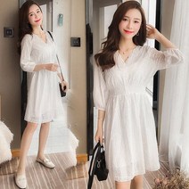 Happy shopping 여름 베이직 레이스 쉬폰 플라워 롱 빅사이즈 셀프웨딩 원피스 GY3003