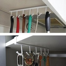 아파트삼십이 싱크대 선반 조리도구 컵걸이, 화이트, 1개
