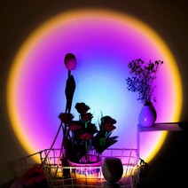 레인보우 프로젝터 카페 바 KTV 장식 조명 귀여운 침실 장식 일몰 조명 효과 셀카 짧은 비디오 분위기 램프, 03 Rainbow_02 US
