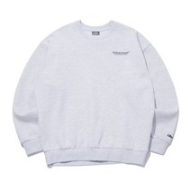 URBANAGE 센서티브 오버 기모 맨투맨_화이트멜란지 Sensitive Over Sweatshirts_White Melange