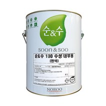 노루페인트 순앤수 100 내부용 페인트 친환경 벽지 사무실 스튜디오 4L, 아이보리/베이지 1029A