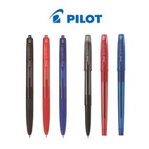 파이롯트 슈퍼그립G SUPER GRIP G 볼펜, 캡식 1.0mm 레드