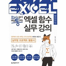엑셀 함수 실무 강의 회사에서바로통하는 실무형프로젝트활용서, 상품명