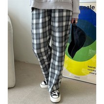 오노마 오노마 ONM 여자 데일리 반즈 밴딩 스트라이프 와이드 팬츠 바지 (9206782)