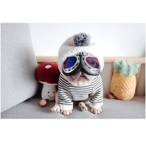 프렌치불독 옷 후드티 빅사이즈 기모 겨울옷 토끼털 모자 강아지 중현견옷 명품강아지옷, S