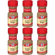 McCormick Rubbed Sage 맥코믹 럽 세이지 향신료 0.5oz(14g) 6팩, 1개