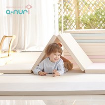 아누리 항균 플레이 국민 아기폴더매트 120x200, 항균/캔디블루/120x200