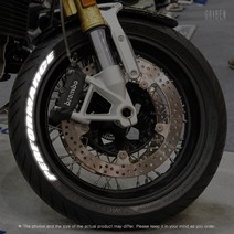 그리븐 반사 타이어 레터링 스티커 이니셜 빛반사 화이트 블랙 (주문입력형) TR01F, 14글자, 3cm, 블랙반사, 1개