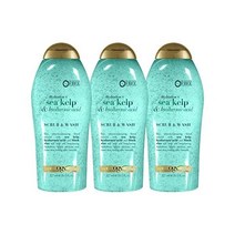 OGX Hydration + Sea Kelp & Hyaluronic Acid Sulfate-Free Lightly Moisturizing Body Scrub with Black R