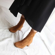 가을 패션 겨울 구두 여성화 앵글 부츠 데이트 코디