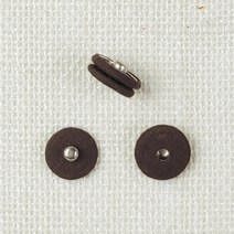 핀쿠션 21mm) 컬러 싸개단추 스냅단추(4개), 진브라운, 4개