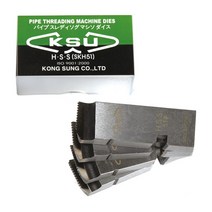 KSU 머신다이스 HSS 스텐용 나사산 정밀가공 스테인레스 관용 다이스, 1/2x3/4인치