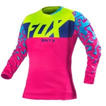 모토크로스 저지 mtb 다운힐 사이클링 산악 자전거 maillot ciclismo hombre quick dry jersey bat fox Woman, [04] M, [01] B-L001
