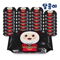 달곰이 프리미엄 아기물티슈 노블레스 캡형 72매 40팩, 단품