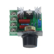 전압조절기2000W AC 모터 속도 컨트롤러 50-220V 25A 가변 전압 조정기 모듈, 한개옵션0