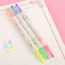 안번지는 양면 형광팬 야광펜 단어장 6색3개입, 상세페이지 참조, 상세페이지 참조