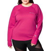 챔피온 여성용 파워블렌드 크루 풀 스크립트 Fantastic Fuchsia586417