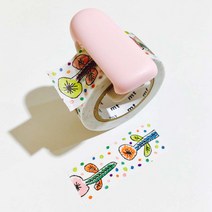 사인모아 일본)) 마스킹 테이프 커터기(20~25mm) 코쿠요 카루캇토, 핑크, 1개