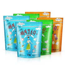엄마의선택 베이킹소다1kg+과탄산소다1kg+구연산1kg, 2세트