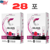 CELSIUS 셀시우스 온더고 베리맛 14포2팩 미국 비타민 에너지드링크1위, 2팩, 71.5g