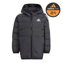 아디다스 키즈 110cm 130cm 토들러 아동 매장인기 3S 덕다운 패딩자켓-HM9694