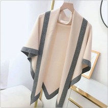 고급스러운 니트숄 스카프 봄가을 니트 가디건 페이크 숄 데일리 레이어드