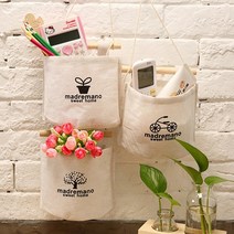 리브이마켓 고양이 벽걸이 수납포켓 월포켓 패브릭 리모컨 열쇠 영수증 정리함 보관함, 고양이-블랙