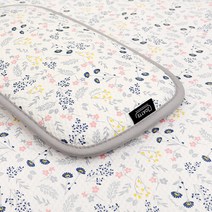 [조아뜨] 플라워 아기 3D 에어매쉬 매트 베개 SET 네이비, 단품