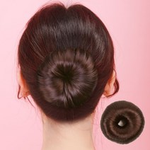 똥머리 가발 올림머리 당고머리 만두머리 부분 가발똥머리가발 똥머리밴드 똥머리 셀프똥머리 똥머리만들기 부분가발 당고머리 만두머리 똥머리스틱, 1개, 다크브라운(b)