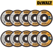 DeWALT 디월트 절단석 105mm 4인치 10장 깔끔한 절단 컷오프휠, 10개